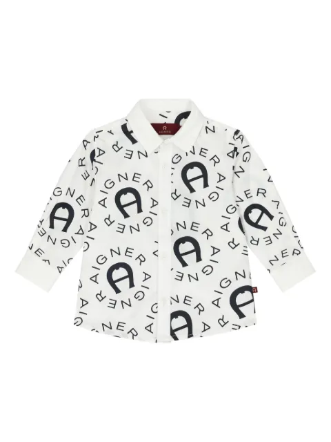 Aigner Kids logo-print shirt