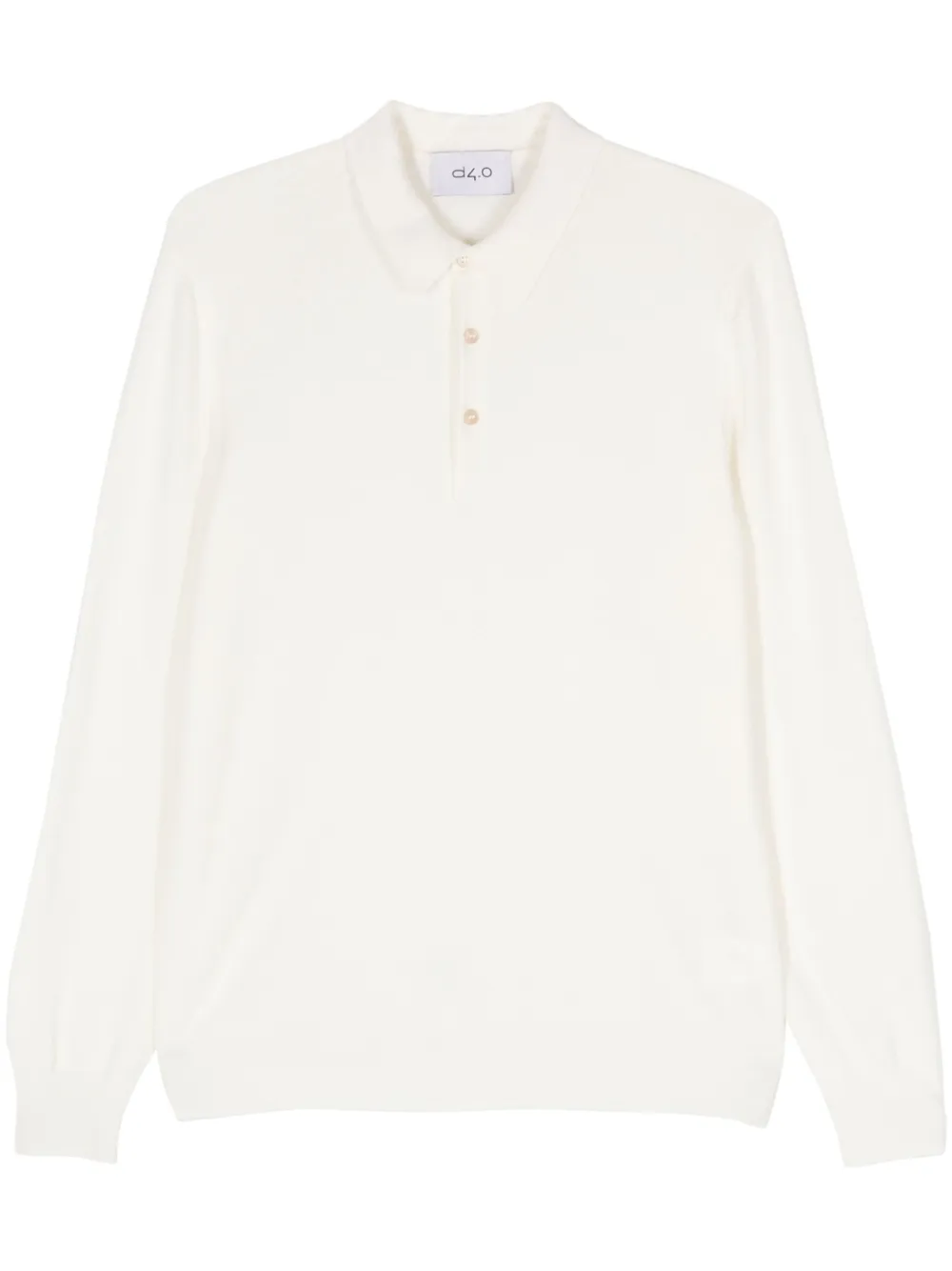 D4.0 Geribbelde sweater Beige