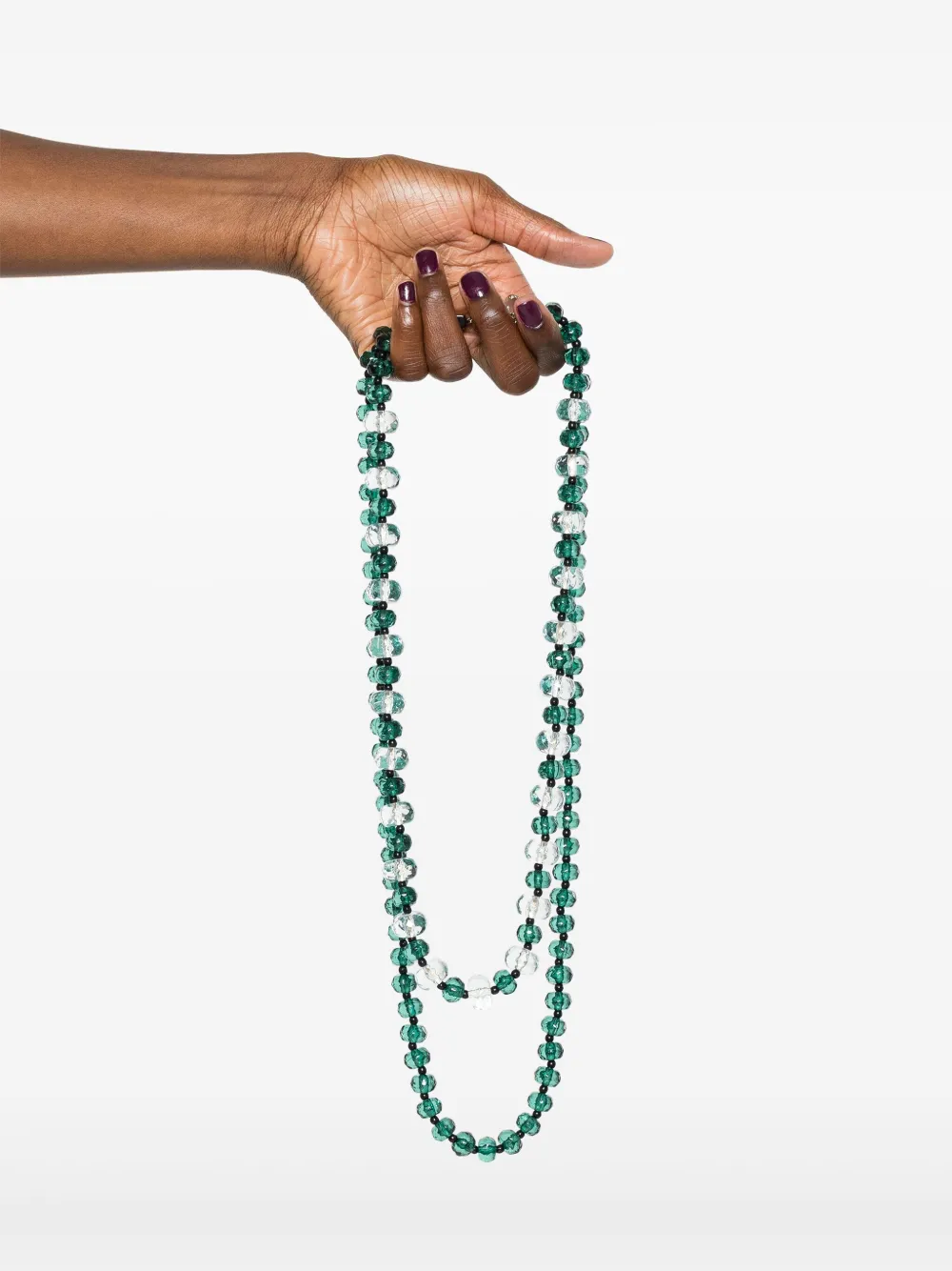 Emporio Armani beaded necklace - Groen