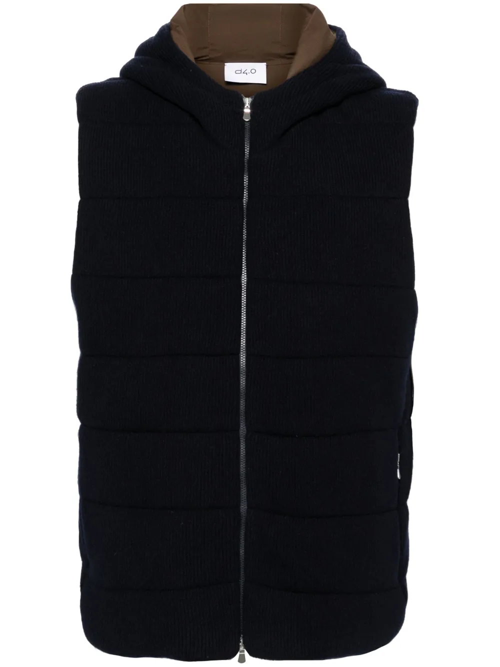 D4.0 Ribgebreide spencer Blauw