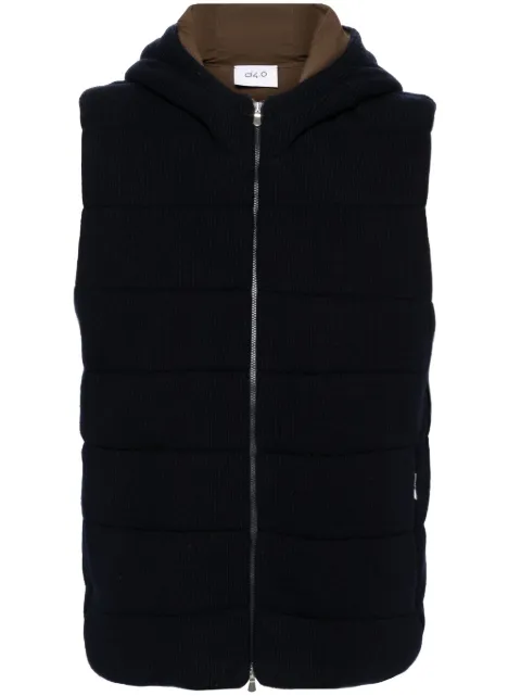 D4.0 ribbed-knit gilet