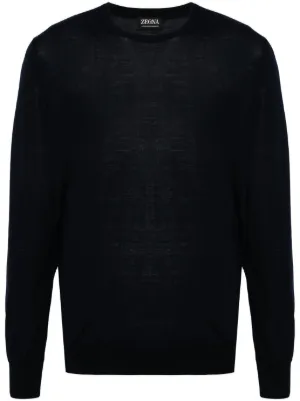 Ralph Lauren Purple Label ケーブルニット セーター | ブルー