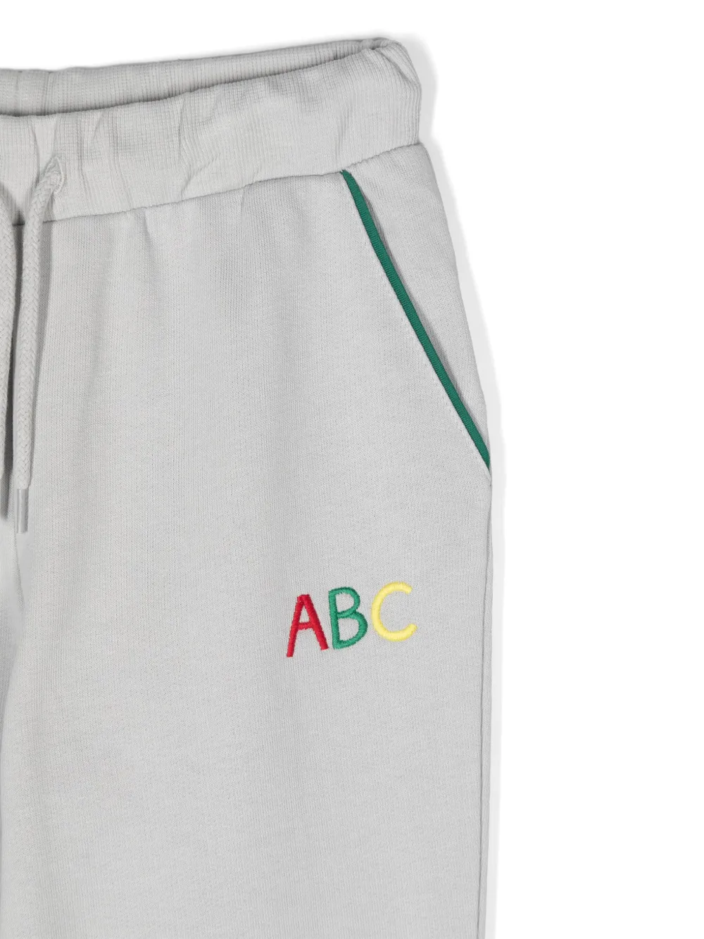 Shop Mini Rodini Abc Track Pants In Grey