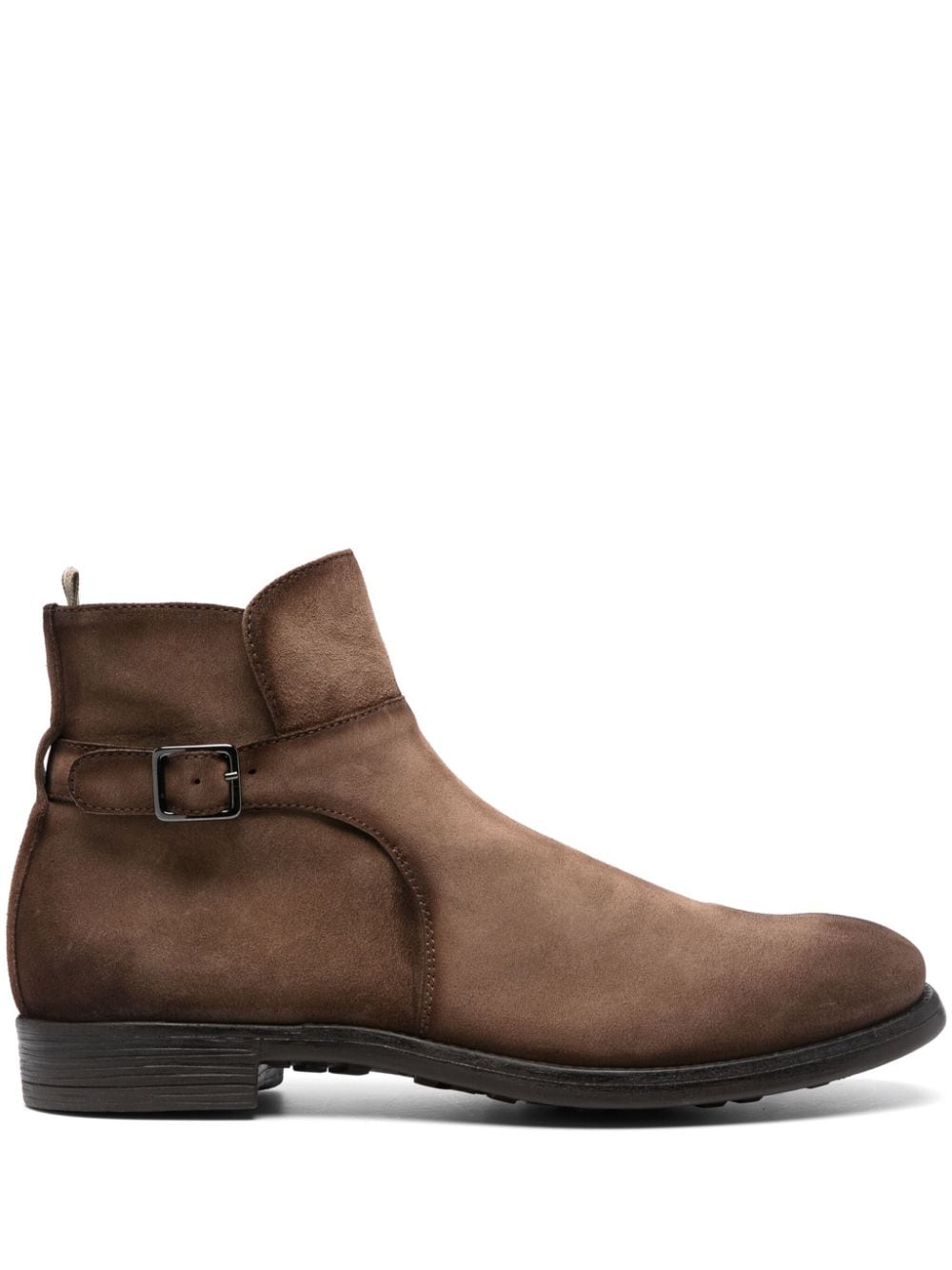 Officine Creative decorative-buckle ankle boots Brown