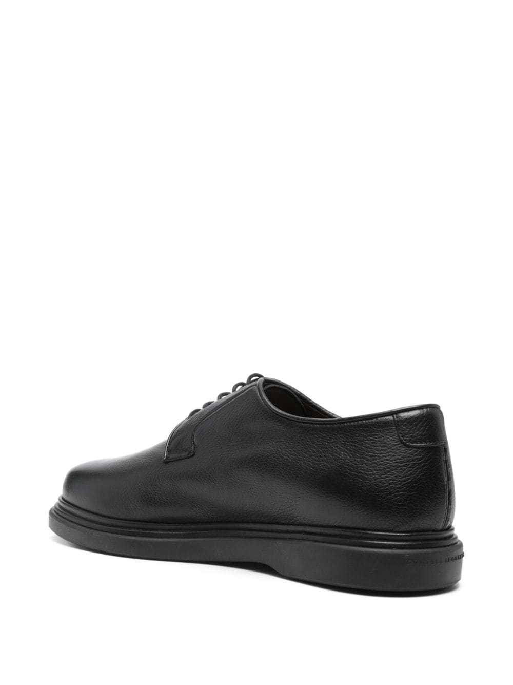 Shop Fratelli Rossetti Leather Derby Shoes In Black