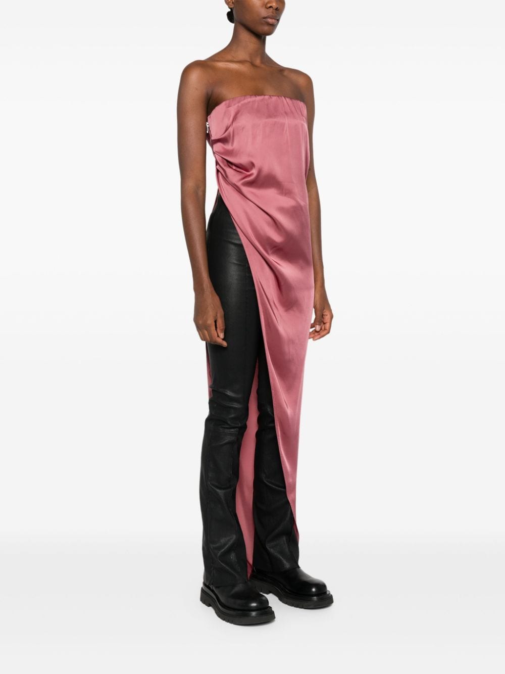 Shop Rick Owens Bustier Top In Pink