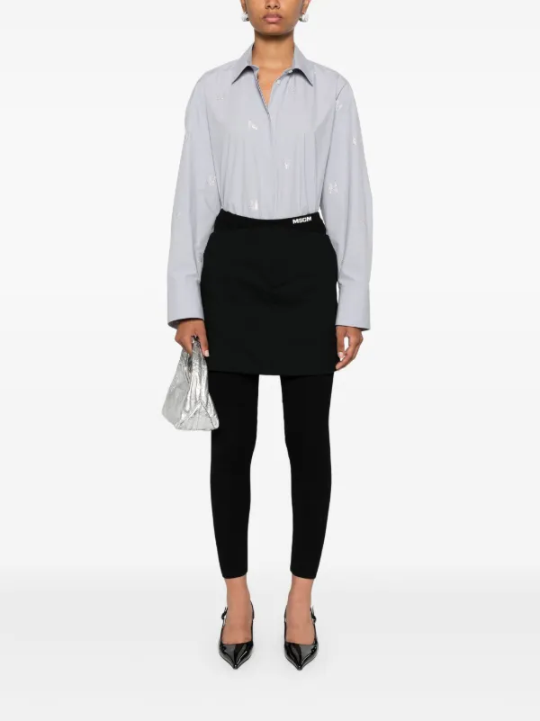 パンツ MSGM Woman Pants Black 3541MDP10237606 99 30131450PQ_14_f.jpg