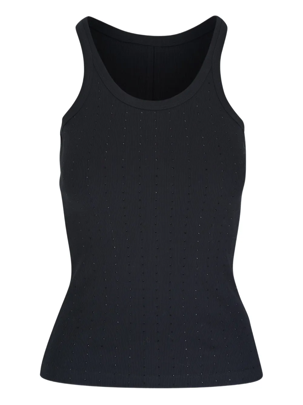 Dorothee Schumacher ribbed sleeveless top Zwart