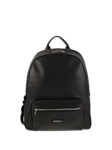 Kiton leather top-handle backpack