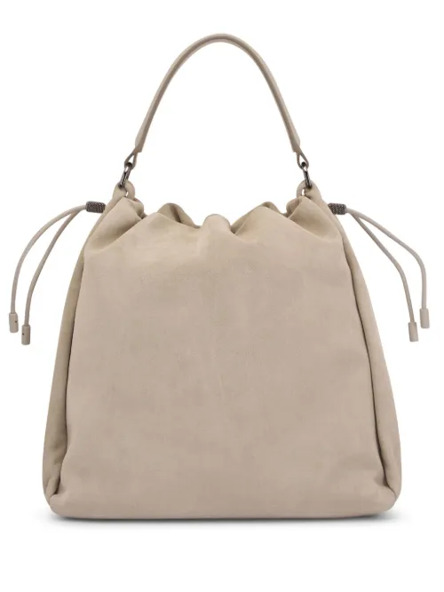 Sac porté épaule à ornements métalliques - Brunello Cucinelli - Modalova