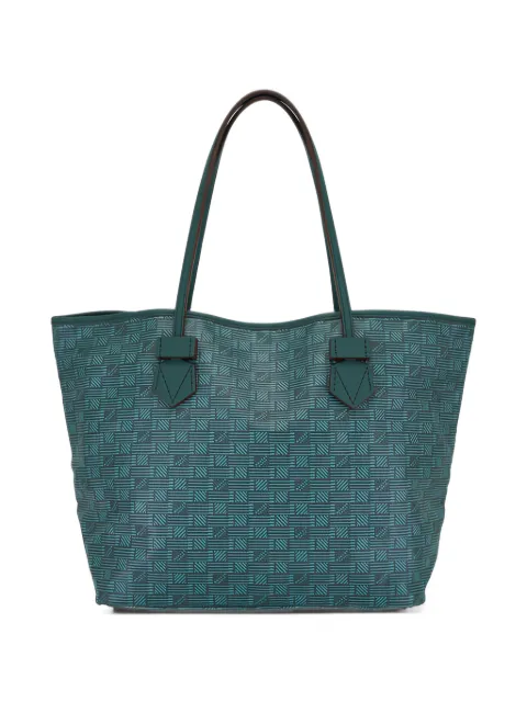 Moreau medium St. Tropez geometric-print leather tote bag