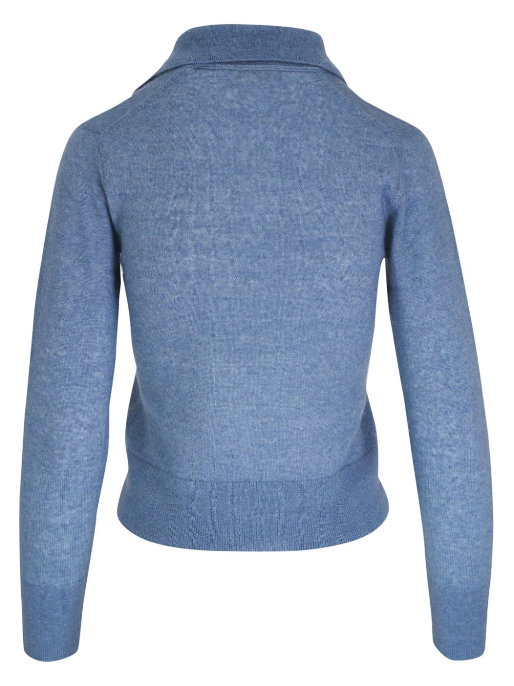 Vince mélange-effect polo jumper - Blauw