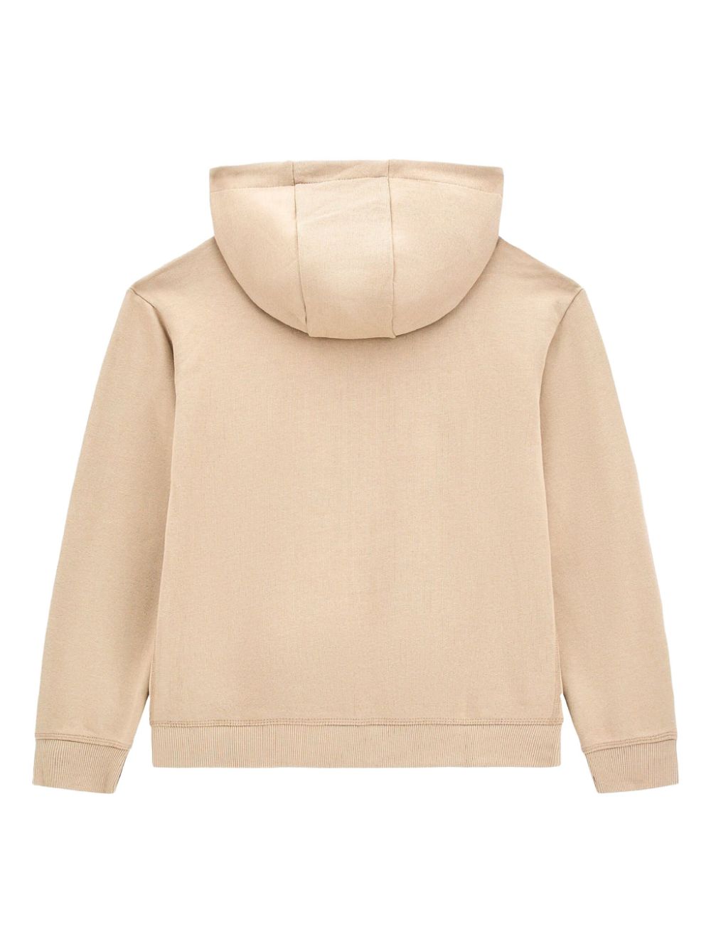 guess kids logo-embroidered hoodie - Beige