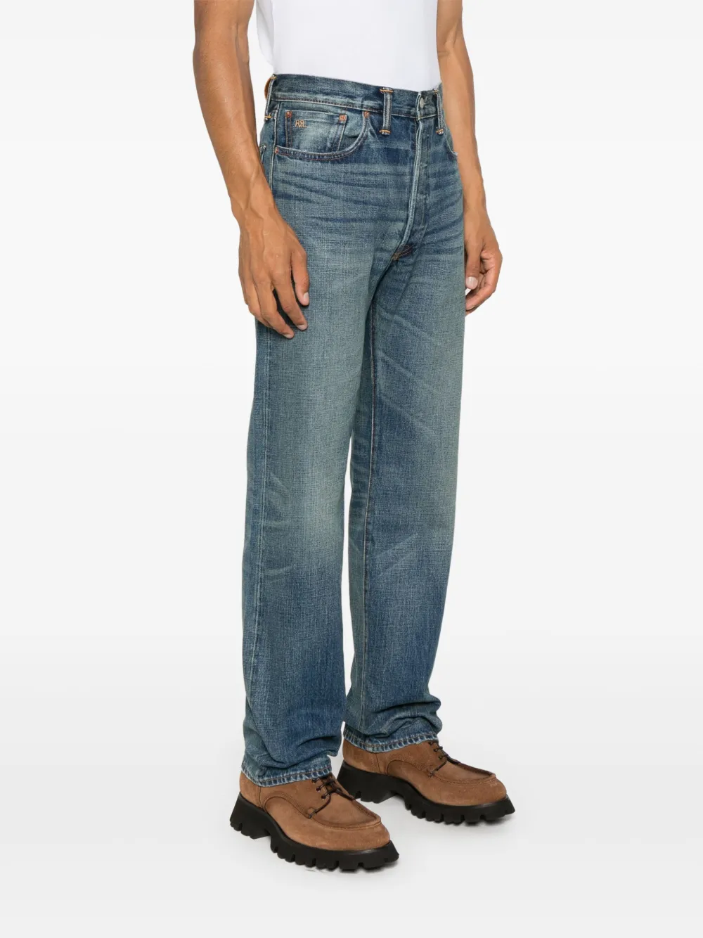 Ralph Lauren Collection Jeans met geborduurd logo Blauw