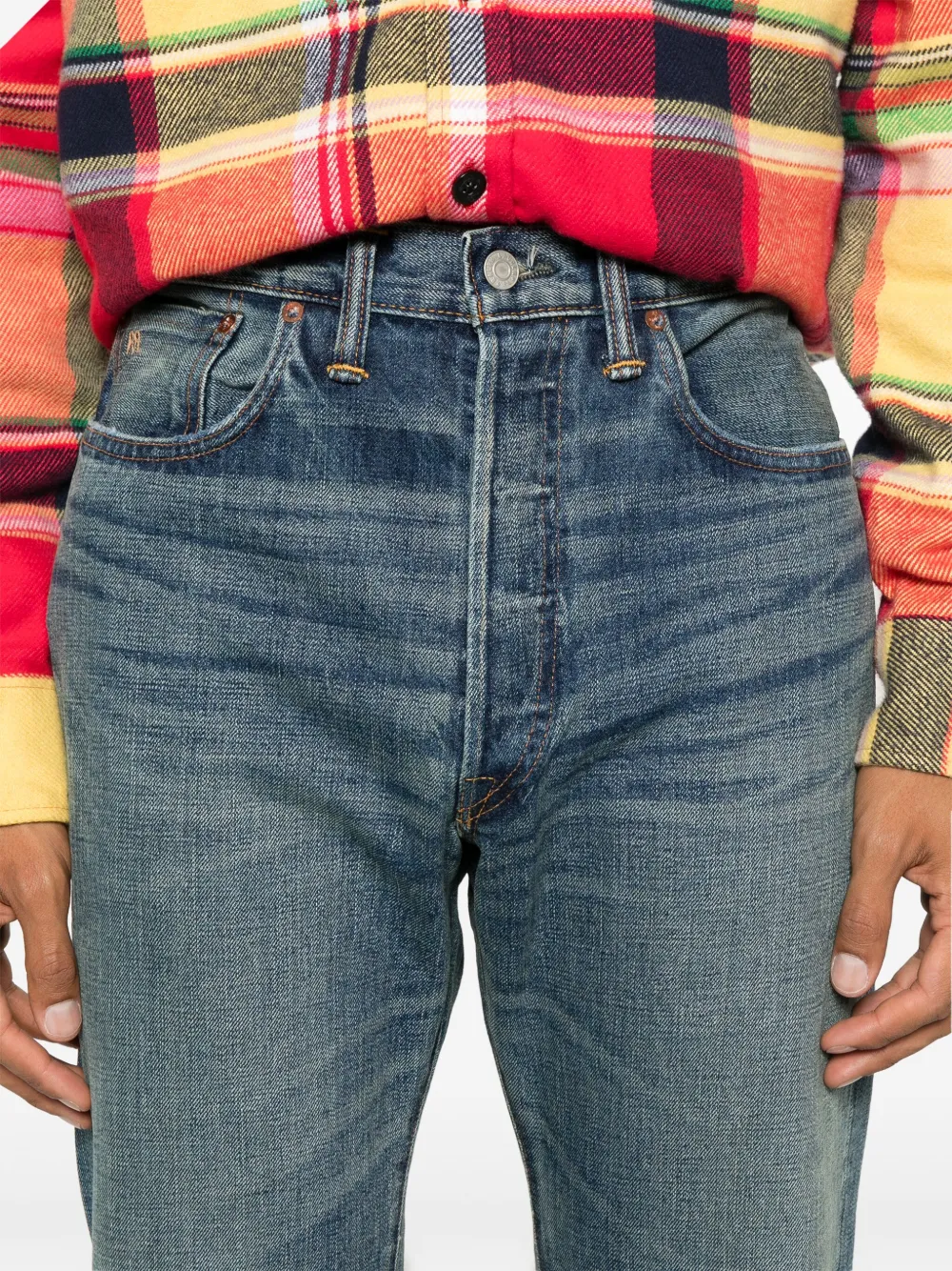 Ralph Lauren Collection Jeans met geborduurd logo Blauw