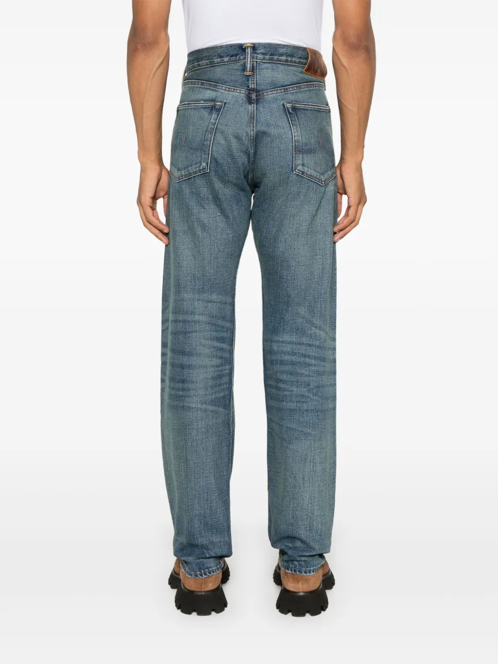 Ralph Lauren Collection Jeans met geborduurd logo Blauw