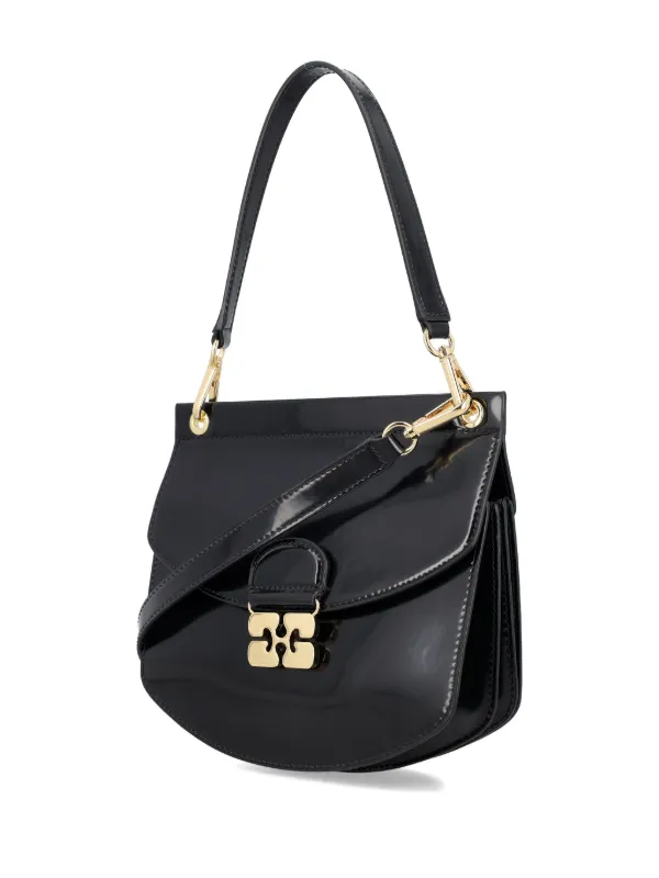 GANNI Apo-G Cross Body Bag | Black | FARFETCH