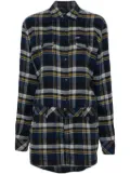 DSQUARED2 plaid-check mini dress - Blue