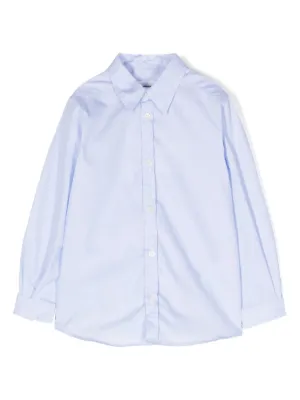 Bonpoint boys cotton plain cheapest button up shirt