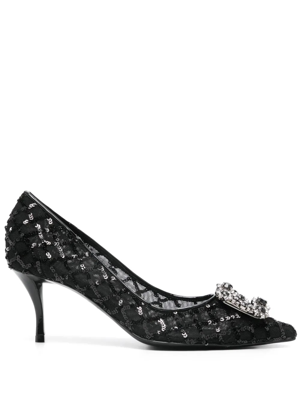 Roger Vivier zapatillas Efflorescence con tacón de 65mm | negro | Image 1
