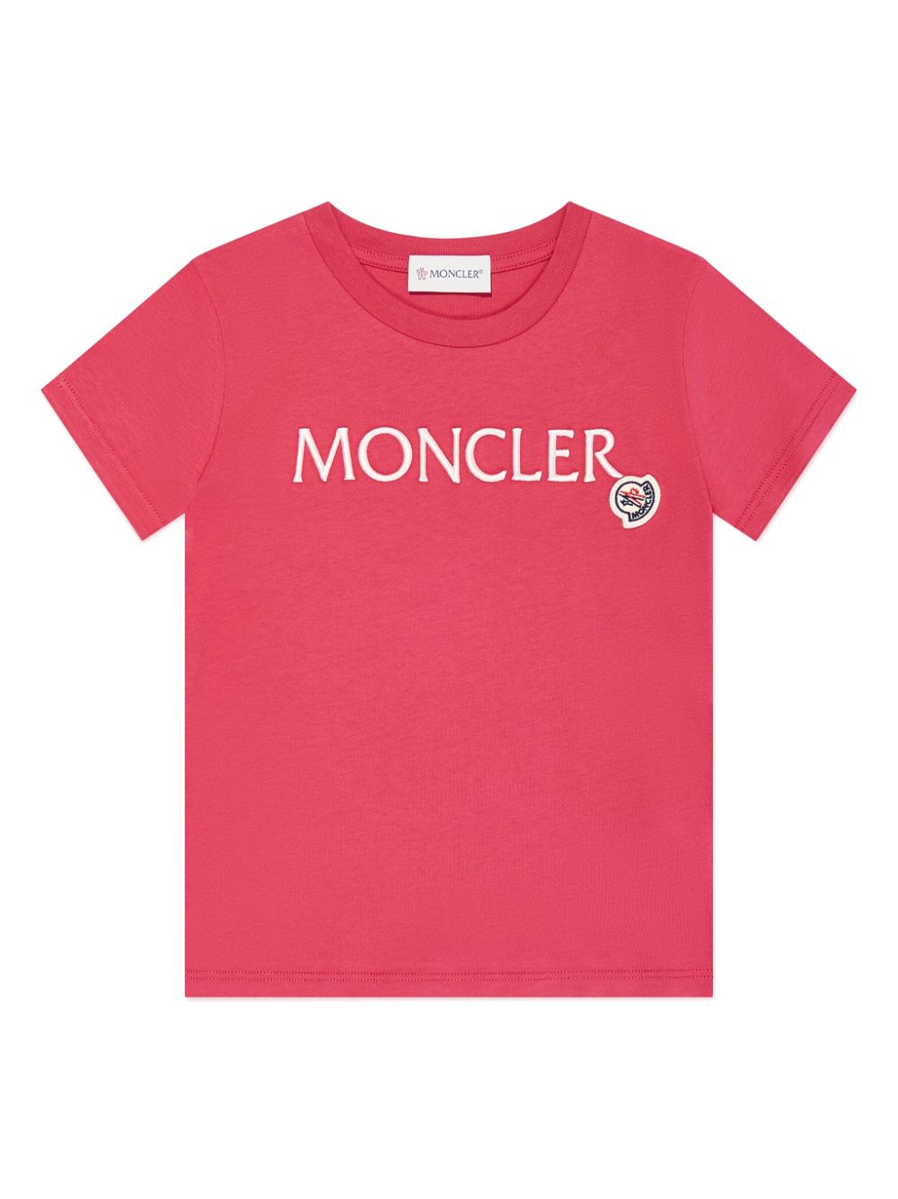 Moncler Enfant logo-print T-shirt - Red