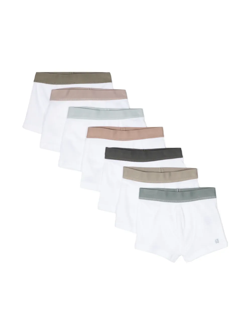 Bonpoint Logo-embroidered Briefs (set Of Seven) In White