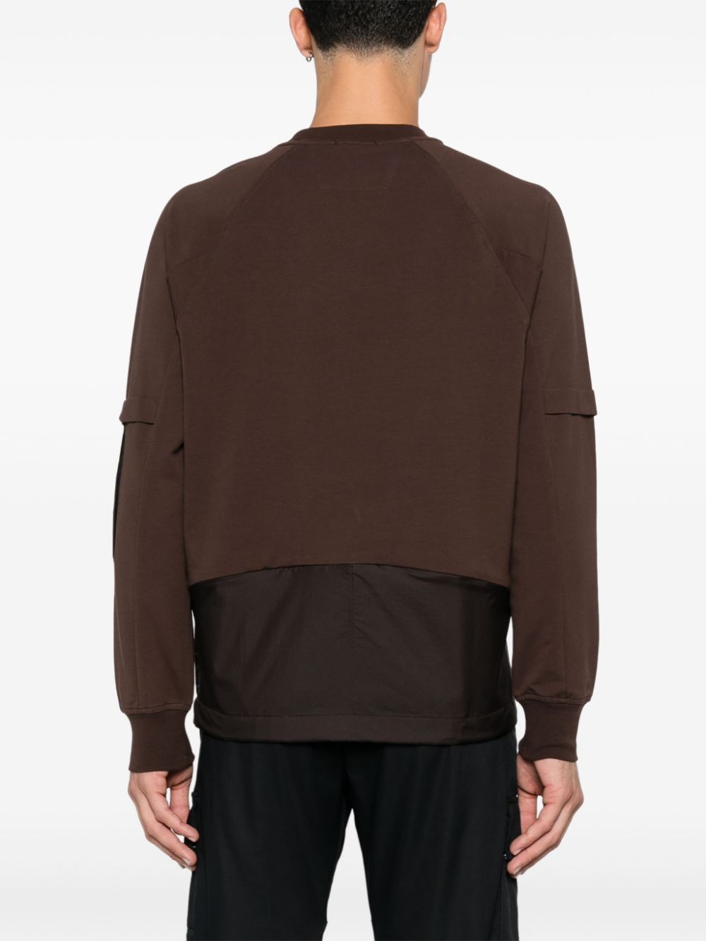 Shop C.p. Company Crew Neck Sweater In Brown