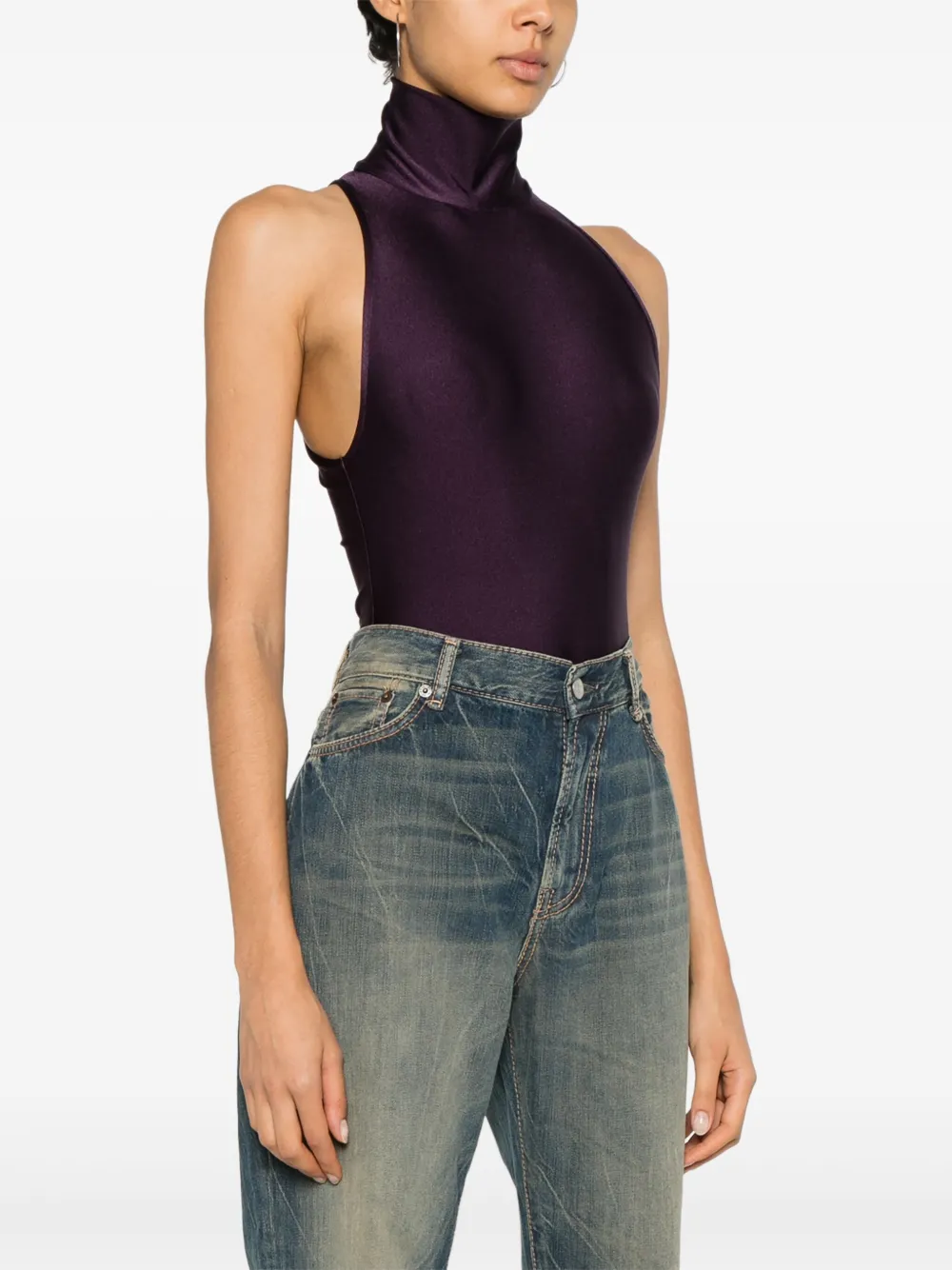 The Andamane Norah Bodysuit In Purple