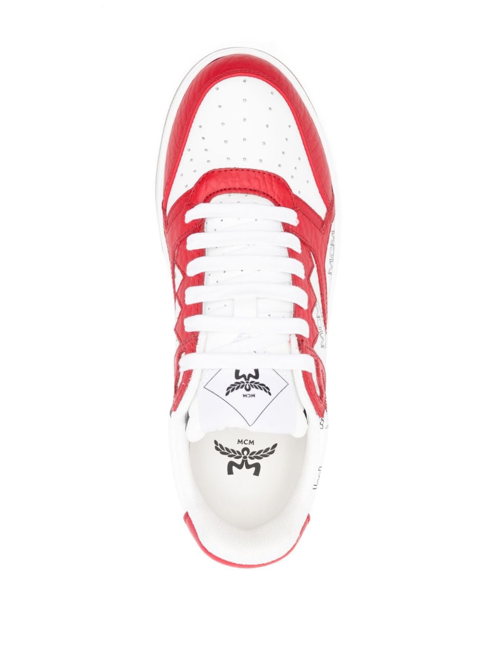 Shop Mcm Neo Terrain Sneakers In White