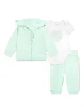 guess kids logo-print tracksuit set (set of three) - Green