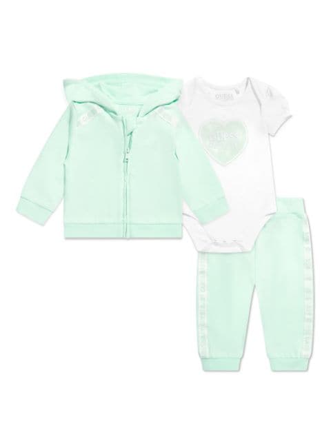 guess kids logo-print tracksuit set (set of three)