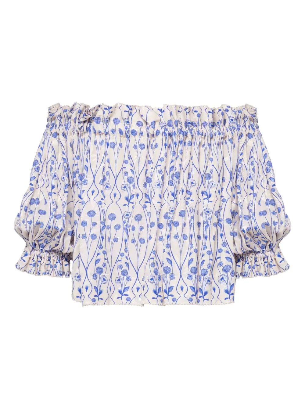 Agua By Agua Bendita Urucu Petalo blouse - Wit