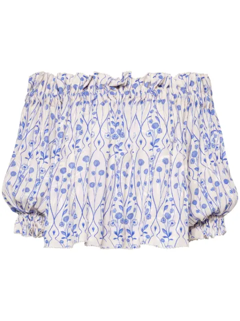 Agua By Agua Bendita Urucu Petalo blouse