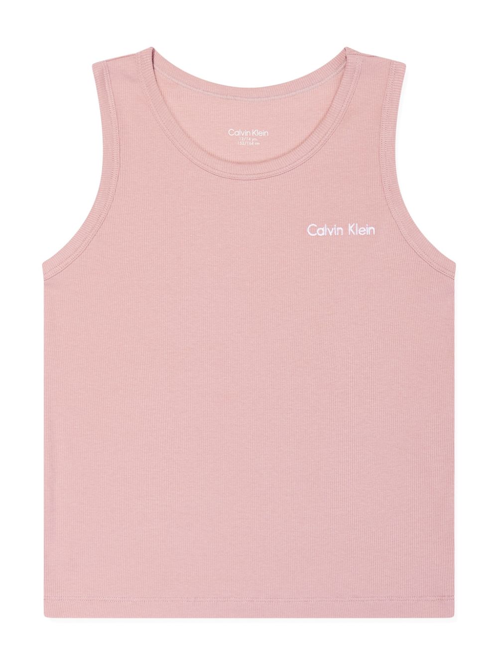 Calvin Klein Kids Twee geribbelde spencers met geborduurd logo - Roze