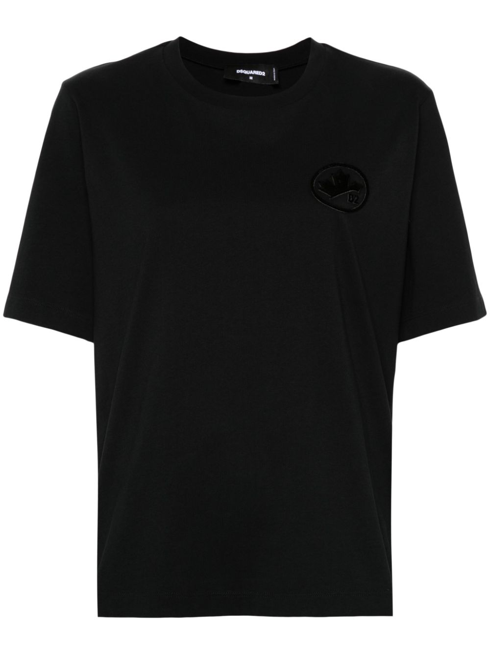 DSQUARED2 flocked-logo T-shirt - Black