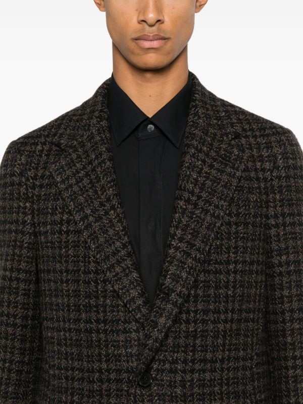 Caruso Houndstooth Coat | Brown | FARFETCH CY