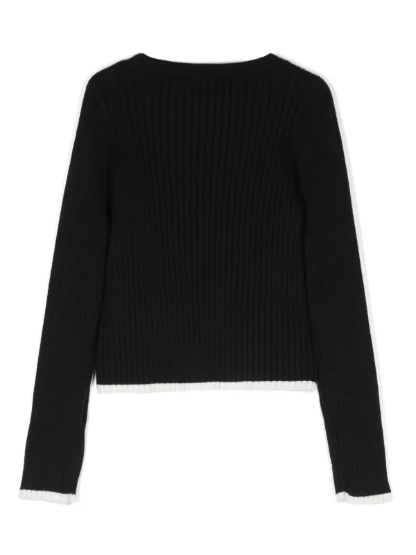 Liu Jo Kids logo-embroidered Sweater Black FARFETCH BN