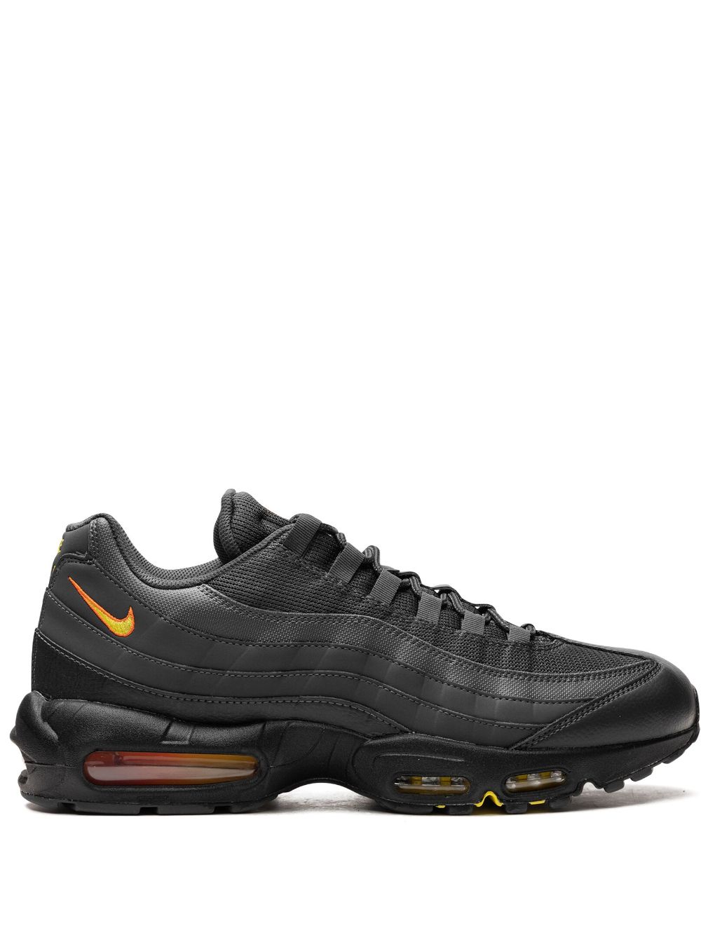 Shop Nike Air Max 95 "anthracite/safety Orange" Sneakers In Black