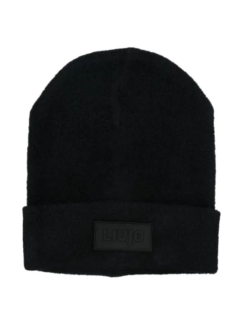 LIU JO gorro con aplique del logo