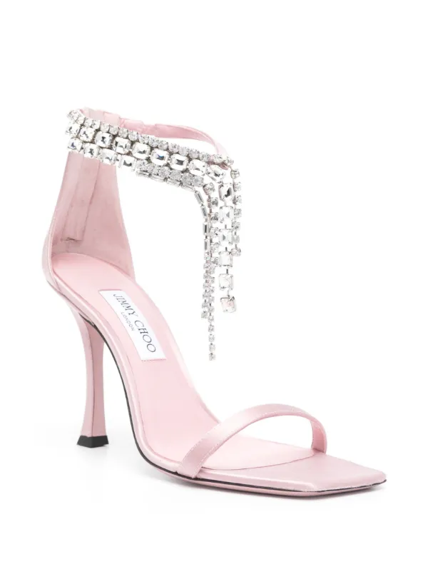 【関税込み】jimmy choo Verity' sandals Verity Sandal 100 | Macaron Satin Sandals | JIMMY CHOO