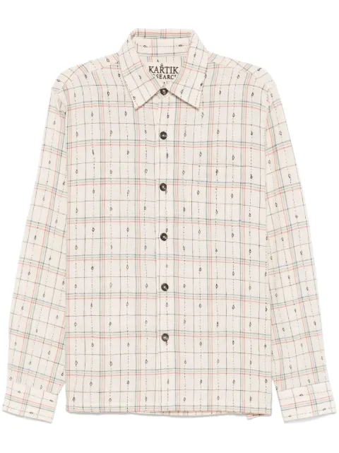 Kartik Research camisa con bordado Rabari