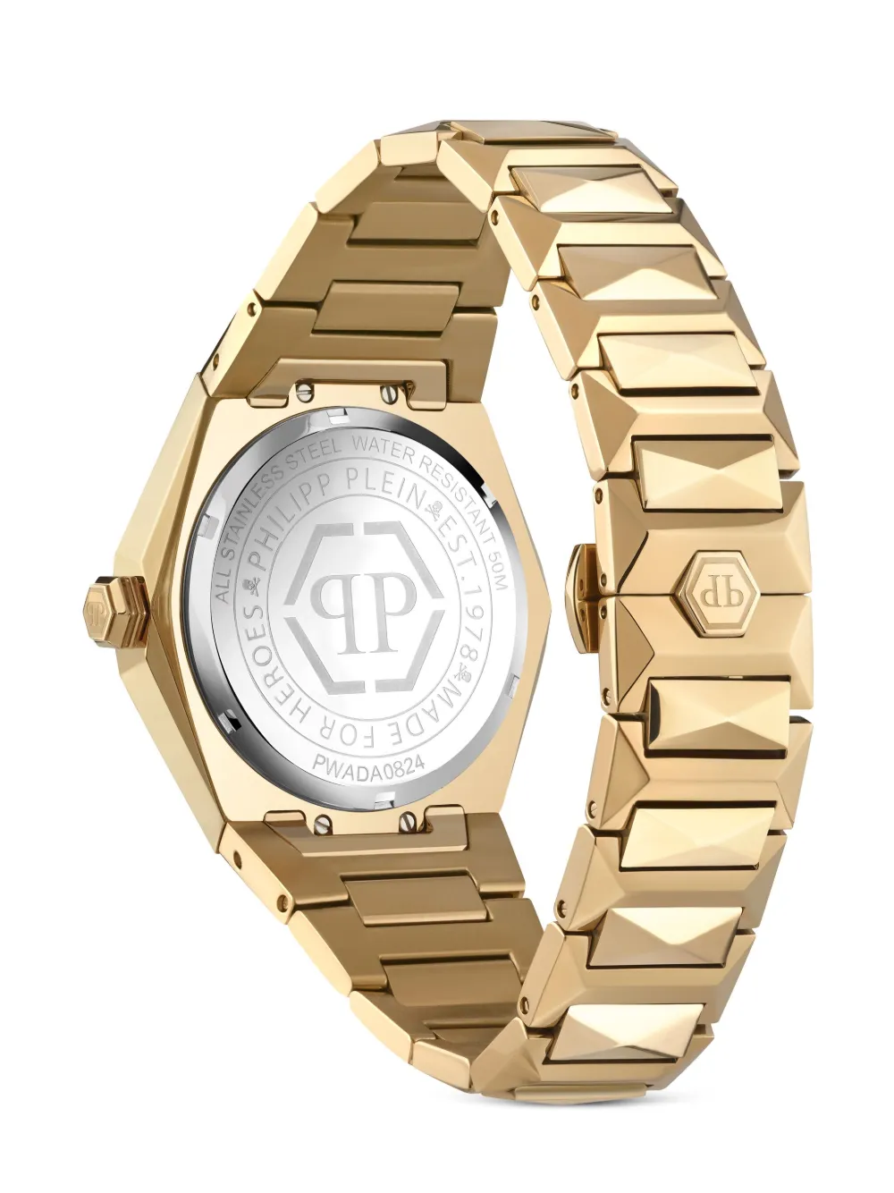 Philipp Plein $kull Spikes Lady 40mm horloge - Zwart