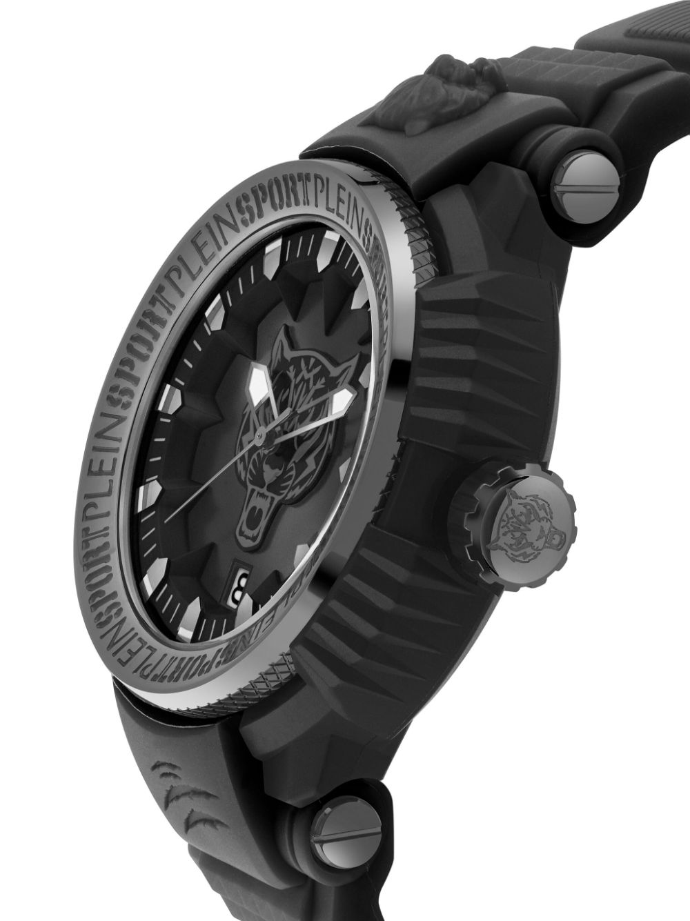 Plein Sport Tiger Power horloge 45 mm - Zwart