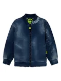 Barrow kids printed denim jacket - Blue