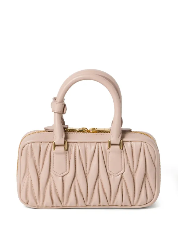 Miu Miu アルカディ マテラッセ ミニバッグ | ニュートラル | FARFETCH JP