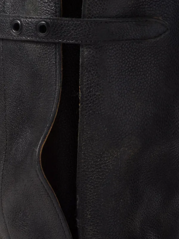 Miu Miu multi-buckle Leather Boots | Black | FARFETCH