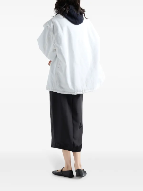Prada Technical Canvas Blouson Jacket | White | FARFETCH