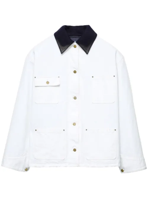 Veste Technical Canvas Blouson - Prada - Modalova