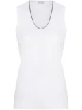Brunello Cucinelli Monili-chain tank top - White