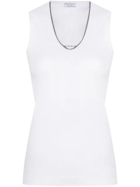Brunello Cucinelli Monili-chain tank top